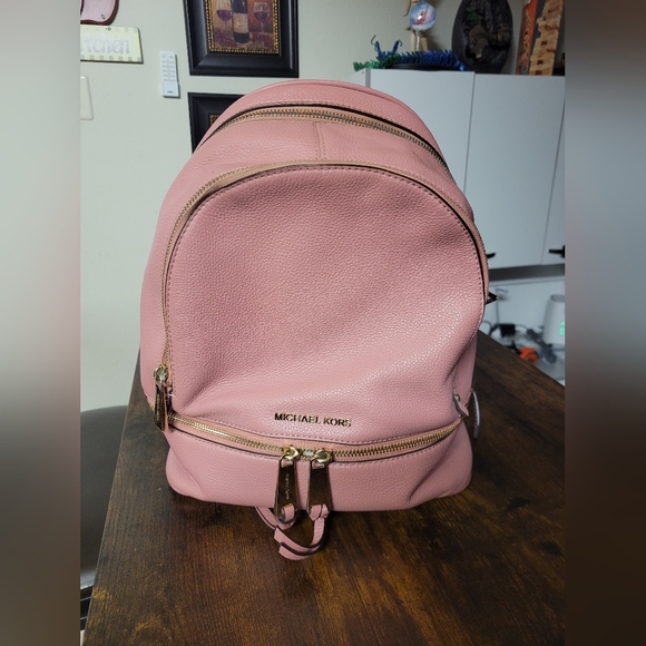 MICHAEL Michael Kors Handbags - MICHAEL Michael Kors Rhea Zip Pink Medium Size Backpack